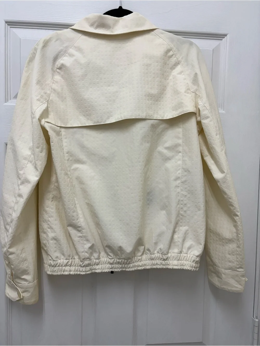 Emporio Armani cream Textured Cube Pattern Silk Blend Jacket Blazer N1R190 44
